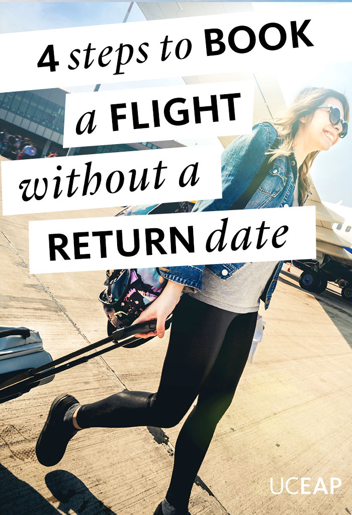 4 steps to book a flight without a return date