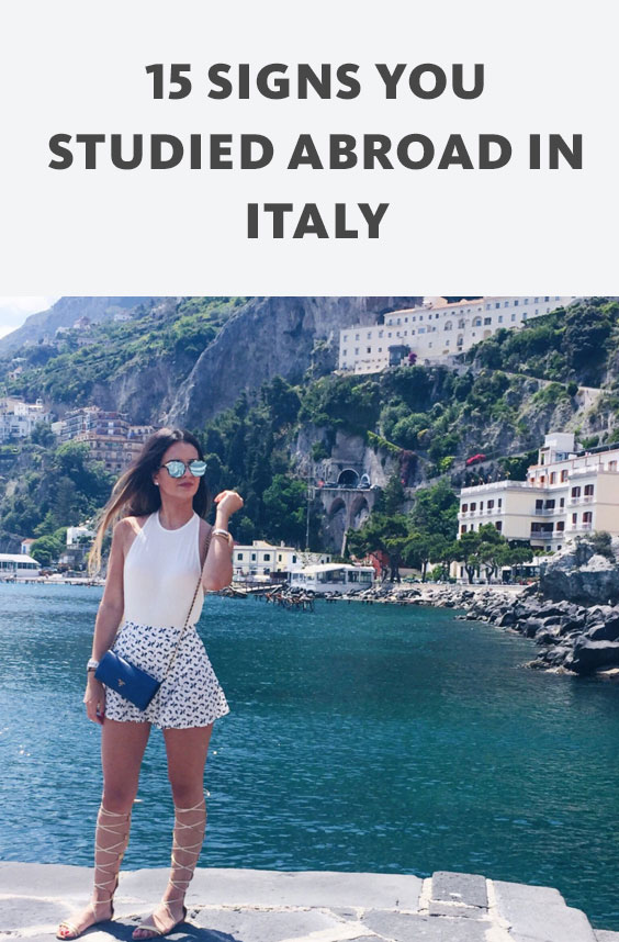 If you get that gelato is a food group, own one too many scarves and reminisce daily about the time you studied abroad in Italy, this is for you.