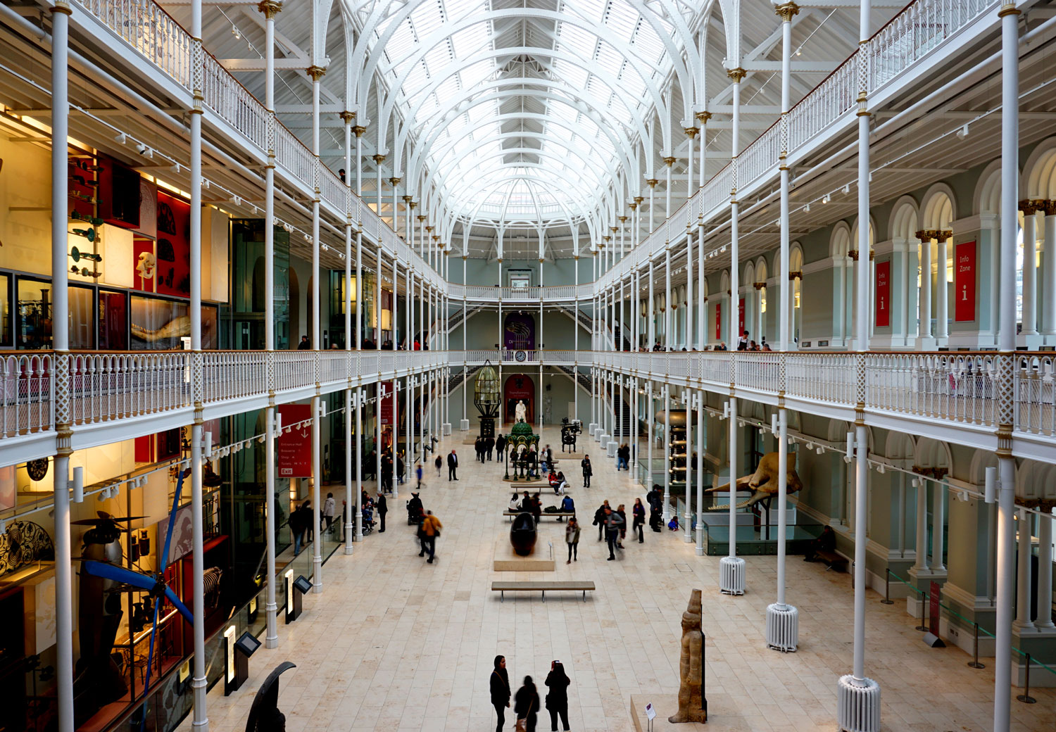 Interior foyer of the National Museum of Scotland