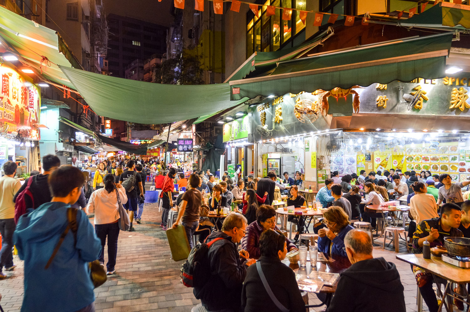 Street market in Hong Kong