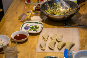 Homemade late night Korean Mandu 