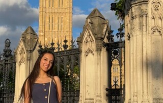 Divyanshi Saha in front of Big Ben