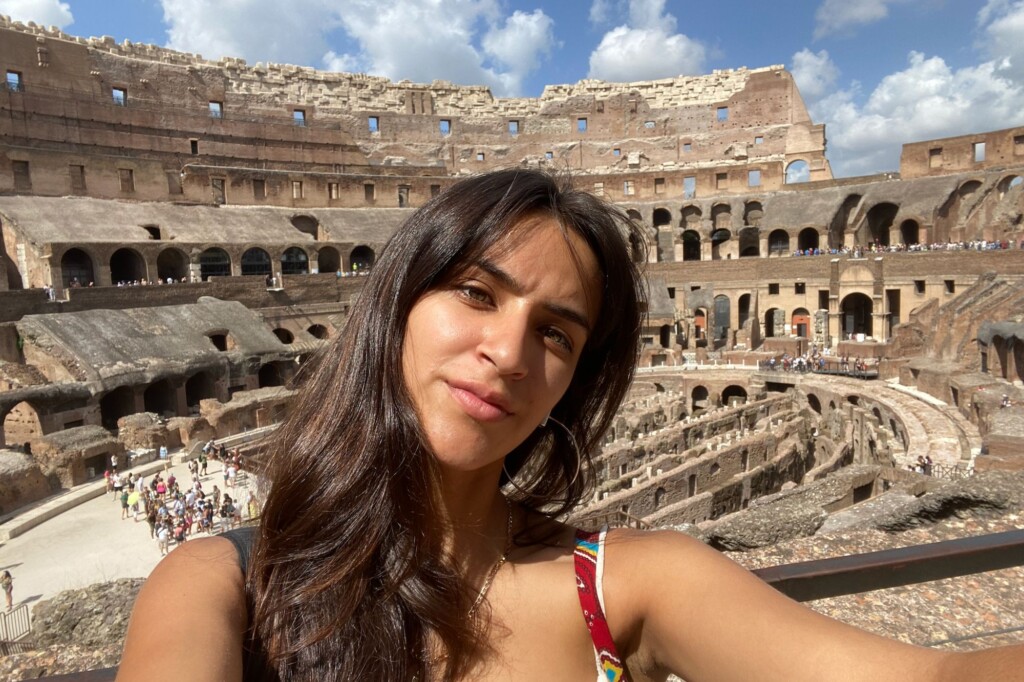 Ariana Siordia in Rome while studying abroad