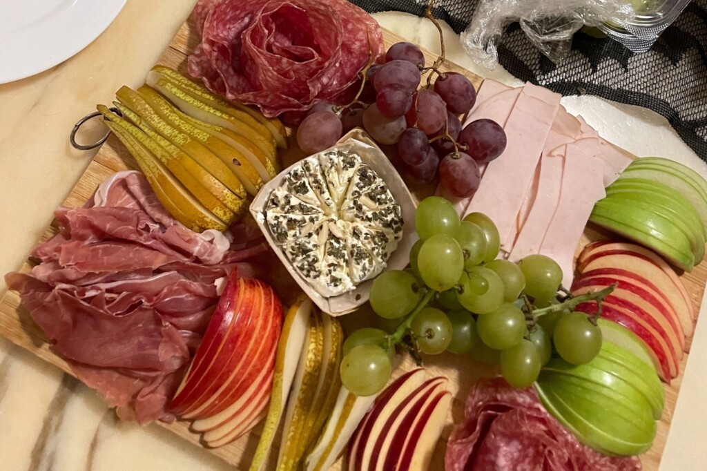 Homemade charcuterie board for birthdays in Sicily