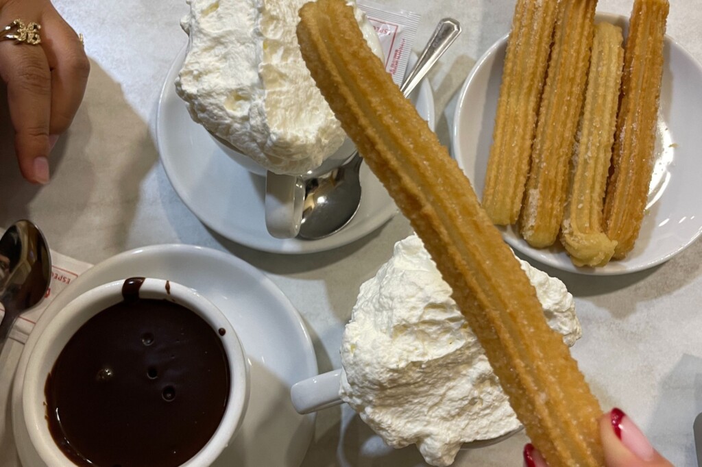 Churros and hot chocolate in Barcelona