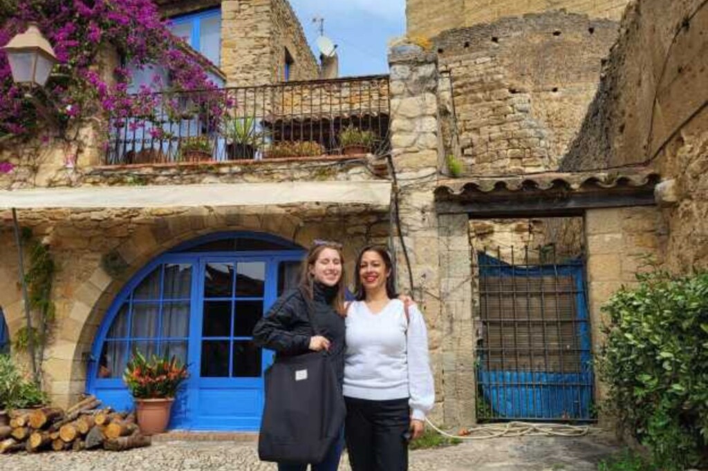 Aliyah Rubalcava (UC Santa Cruz) in Girona, Barcelona with her mother