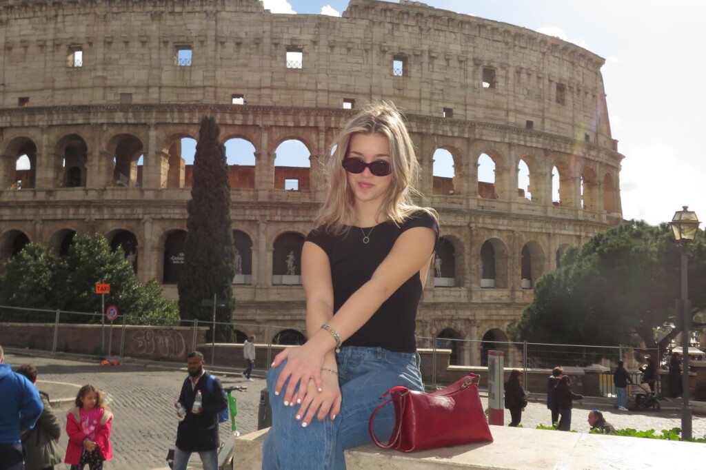 Monique Evdokiou (UC Berkeley) exploring Rome solo