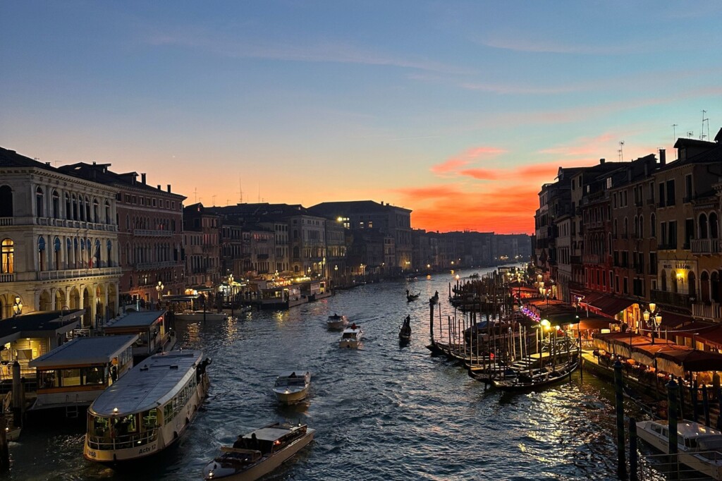 Overlooking Venice at sundown