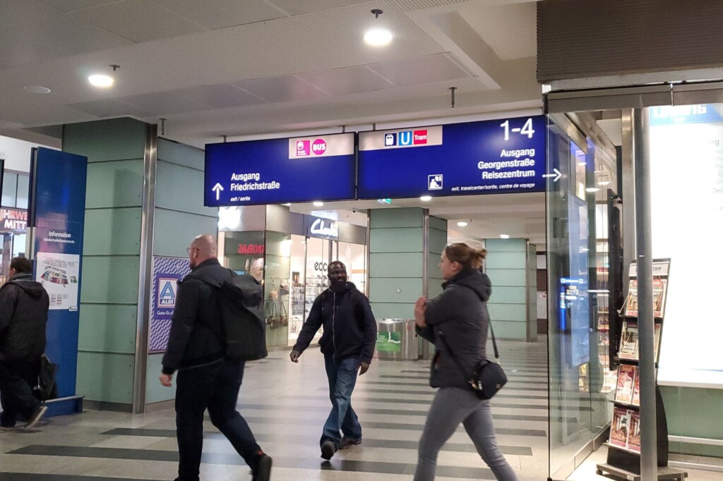 Berlin airport hallway