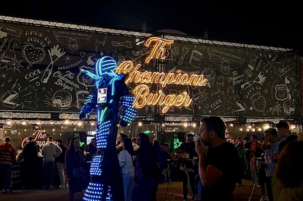 Champion Burger event in Barcelona