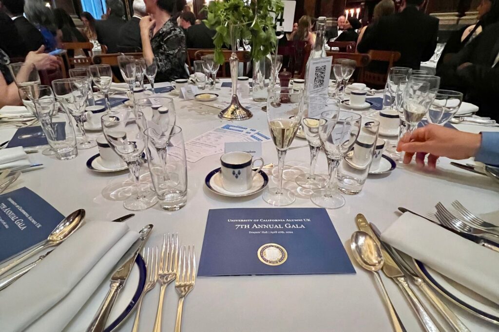 Table at the UC Trust Gala in London