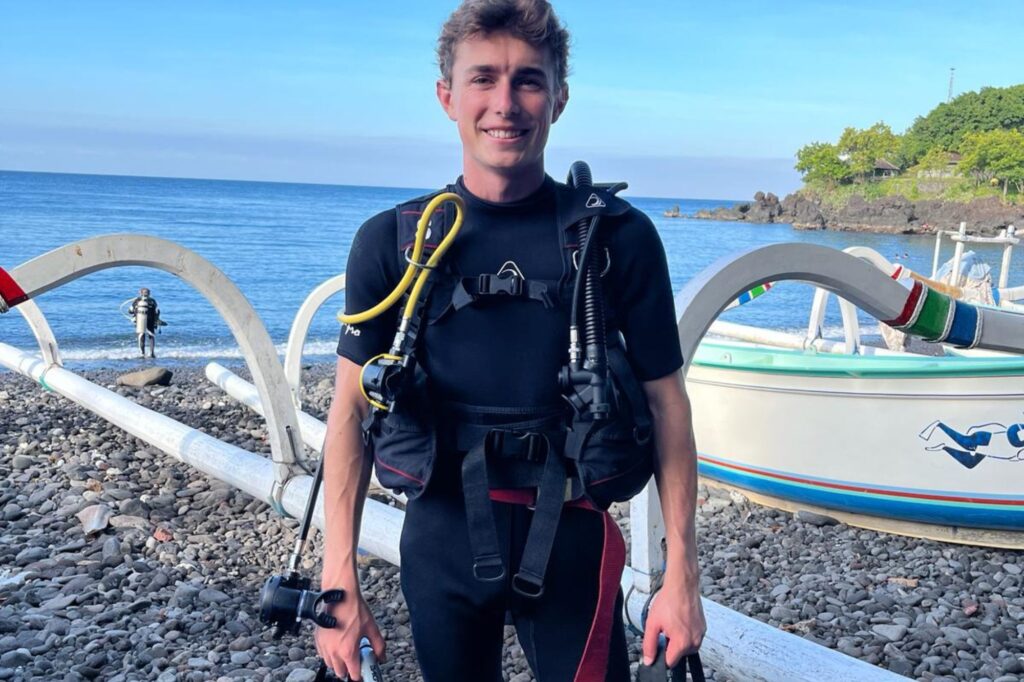 Clark Boyce on dive trip in Bali