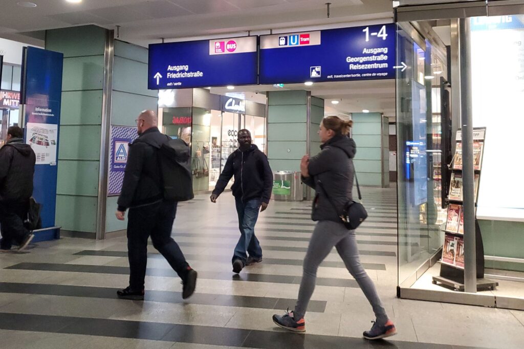 Berlin airport hallway